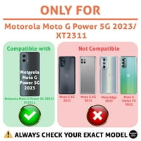 Talozna tanka futrola za telefon kompatibilna za Motorola Moto G Snaga 5G, Crni Bandana Print, Lagana,