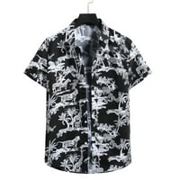 Muške hawaian mahune Activewear bluza za muškarce Skraćena ljetna majica s kratkim rukavima Grafički