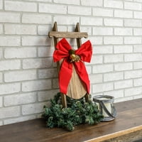 Nameštaj za nameštaj Poinsettia Dekorativni drveni božićni sanduk