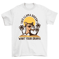 Ova lama ne želi vašu majicu dramske alpake muškarci žene