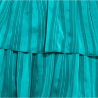 Smanjena šifonska maxi haljina smaragd 12