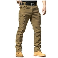 DNDKILG teretni hlače za muškarce opušteno fit s džepovima Zip up jogger hlače za muškarce Camoufalge