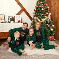 Parovi koji odgovaraju odjećnim odjećima zazor roditelj-dijete toplo božićno odijelo rešetka kućna odjeća