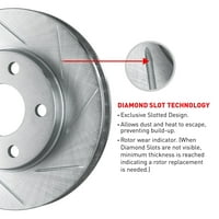 Za 2004. - Toyota Rav R koncepti stražnje srebrni cink dijamantski rotori za kočnice
