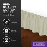 Ruffled Bed suknje Drop ruj od radne platforme, poli pamučna tkanina, dostupna u svim veličinama i bojama