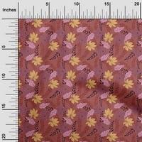 Onuone viskoznog dresa ružičasta tkanina tropska lisnata tkanina za šivanje tiskane plovne tkanine sa