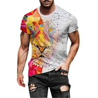 Didtye Muška majica TOP STREET 3D digitalni tisak okrugli vrat Modna gornja majica s kratkim rukavima