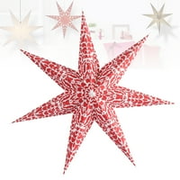 Kaleidoskop je tiskao sedam ukrasnih zvijezda Božićni odmor ukras za ukrašavanje svjetiljke za božićnu