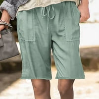 Gubotare ženske kratke hlače ženska lakoća u udobnost kratkim kabl-na karticom, zeleni XL