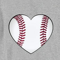 Niuredltd Ljeto u boji Baseball Heart Cartoon Print Boys Girls Tops T majice za dječake i djevojke veličine