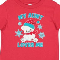 Inktastični polarni medvjed moj tent me voli u santa šeširu sa snježnim pahuljicama poklon dječaka ili