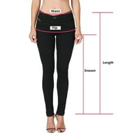 Vivianyo HD žene duge hlače plus veličina za čišćenje žena vježbanje tajice fitness sportski trčanje