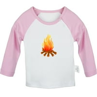 Nature Bonfire uzorak majica za bebe, majice za bebe, novorođenčad, dojenčad, dječja grafička odjeća