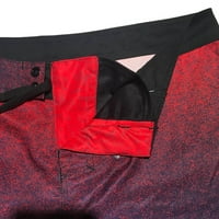 Homodles muške plivanja kratke hlače - ležerne modne trendi kratke hlače crvene veličine 14