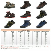 Leuncero Radne čizme za muškarce čipke sigurnosne cipele otporna na cipele otporna na zaštitu lagane plijene industrijske anti-razbojne čelične nožne cipele crna crvena 8