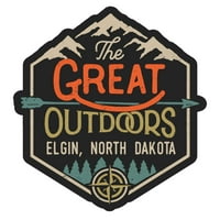 Elgin Sjeverna Dakota Veliki na otvorenom dizajn naljepnica vinilne naljepnice