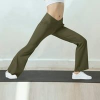 Ženske joge hlače ženske nogu visokog struka Soft Sport Yoga gamaše trčanje pantalone