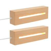 USB LED lagana baza Drvena LED svjetla Prikaz baze za DIY akrilne ploče