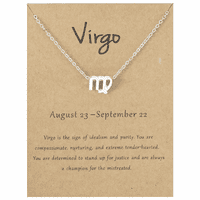 Ogrlica od zlatne zodijak 18k, astrologiju od nehrđajućeg čelika za žene djevojke, privjesak sa zviježđanjem
