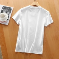 Slatka, ali opasna modna grafička majica za žensku majicu kratkih rukava, udobni i rastegnuti ljetni