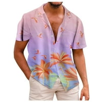Muška majica Ljeto Novo muško tiskovina Slim Fit košulja Velika modna majica kratkih rukava Muškarci