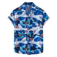 Summer Trendy Cleance Muška košulja Muška ljetna casual cvjetni dizajn tiska Havajski stil Kratki rukav