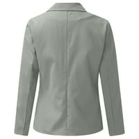 Tkinga moda Žene Cardigan Casual Revel Otvoreni prednji kardigan dugih rukava Radni ured Odjeća za jaknu