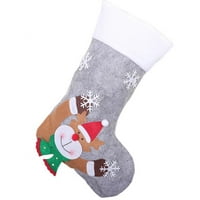 Božićne čarape sa LED svjetlom, čarape za božićno uređenje