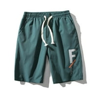 Puawkoer Colorts Sportske hlače Ravno nacrtavanje Ljeto Ležerne prilike za ispisane kratke hlače Muškarci