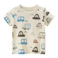 HUNPTA TODDLER Kids Baby Boys Girls Cars Kratki rukav Crewneck T majice na vrhu Tee odjeća za djecu
