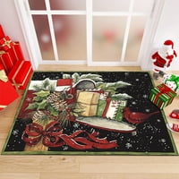 Sarzi božićna podna mat, drevni božićni stil mat, božićni zatvoreni i vanjski ulaz ukras tepiha, božićni