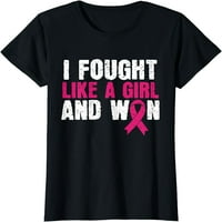 Svjesnost karcinoma dojke Borila sam se kao djevojka i pobijedila je žena majica