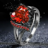Zlatni prstenovi ljubavni prstenovi zabocavajući prstenovi za žene prstenovi za žene i muškarce crvene