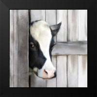 Bailey, Ann crna Moderna uokvirena muzejska umjetnost tisak pod nazivom - zavirivanje krava