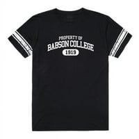 Majica za majicu sa fakulteta Republike Babson, crno-bijela - velika
