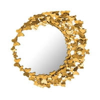 Zlatno okruglo zrcalo leptira