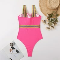 B91XZ kupaći kostim za žene Tummy Control Women-ov duboki V izrez za kupaće kostime za letnje bez kupaćeg
