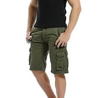 Guvpev muške ležerne boje na otvorenom Pocket plaža Radne pantalone za hlače tereta - Army Green 33