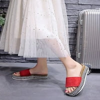 Ymiytan ženske papuče sandale za sandale bez ledenih klina, prelazi u zatvoreni i vanjski ugodan ležerni