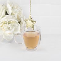 Pinky up zvezdani čaj u obliku čaja od labavog lišća infuser sa lancem, zlatnim finišom