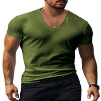 Abtel Muška mišića majica V izrez Ljetni vrhovi udobna majica MENS CALEST SPORT BLOUSE Black S