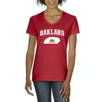 Ženska majica V-izrez kratki rukav - Oakland