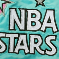 Muška Mitchell & Ness Teal Big & visoka NBA All-Star Game Tvrdo drvo Classics Satin puna jakna