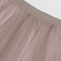 Trendy suknje Ženska mreža preko koljena Višesloj Velika ljuljačka Tutu suknja visoki struk u obliku