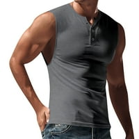 Strunđati Ljeto Muška, puna boja Slim široko ramena Polo košulje Casual Sports prsluk za muškarce