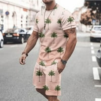 Muški kratki setovi Outfits Modni ljetni trenerke Ležerne prilike kratkih rukava i kratke hlače Postavite