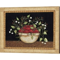 Sjajna umjetnost sada jabuke i jagode Robin Betterley platnena umjetnost postavi svaki 15 w 12 h