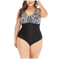 IOPQO kupaći kostim Wople Plus kupaći kostimi Bikini Swimjupmsuit Beachwedge odjeće podstavljene kupaći