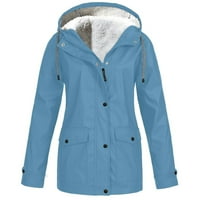 Kaputi za jaknu za žensko čišćenje, Aieott Plus size topli zimski kaputi, puni dugi kaputinski kaputi