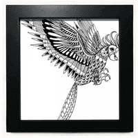 Bird Boja let lojalna umjetnost deco modni crni kvadratni okvir za slike zidna stolna stola